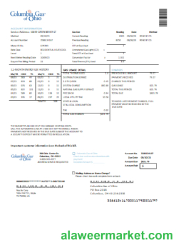 Columbia Gas of Ohio utility business bill, SCR
